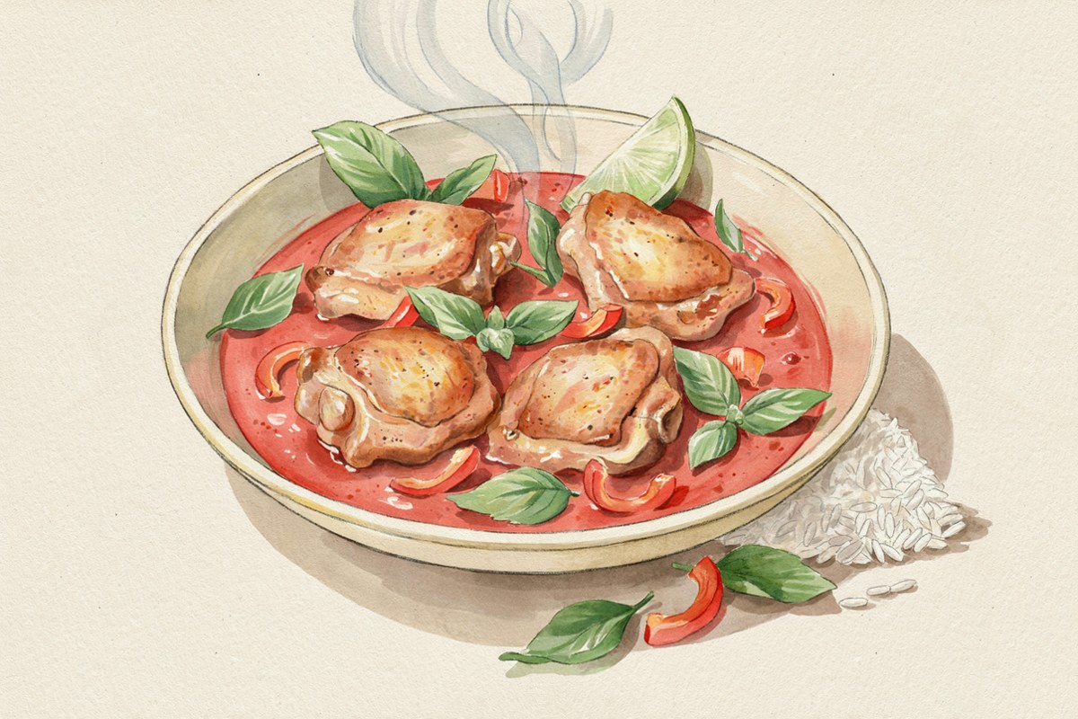 Coconut Curry Chicken Thighs