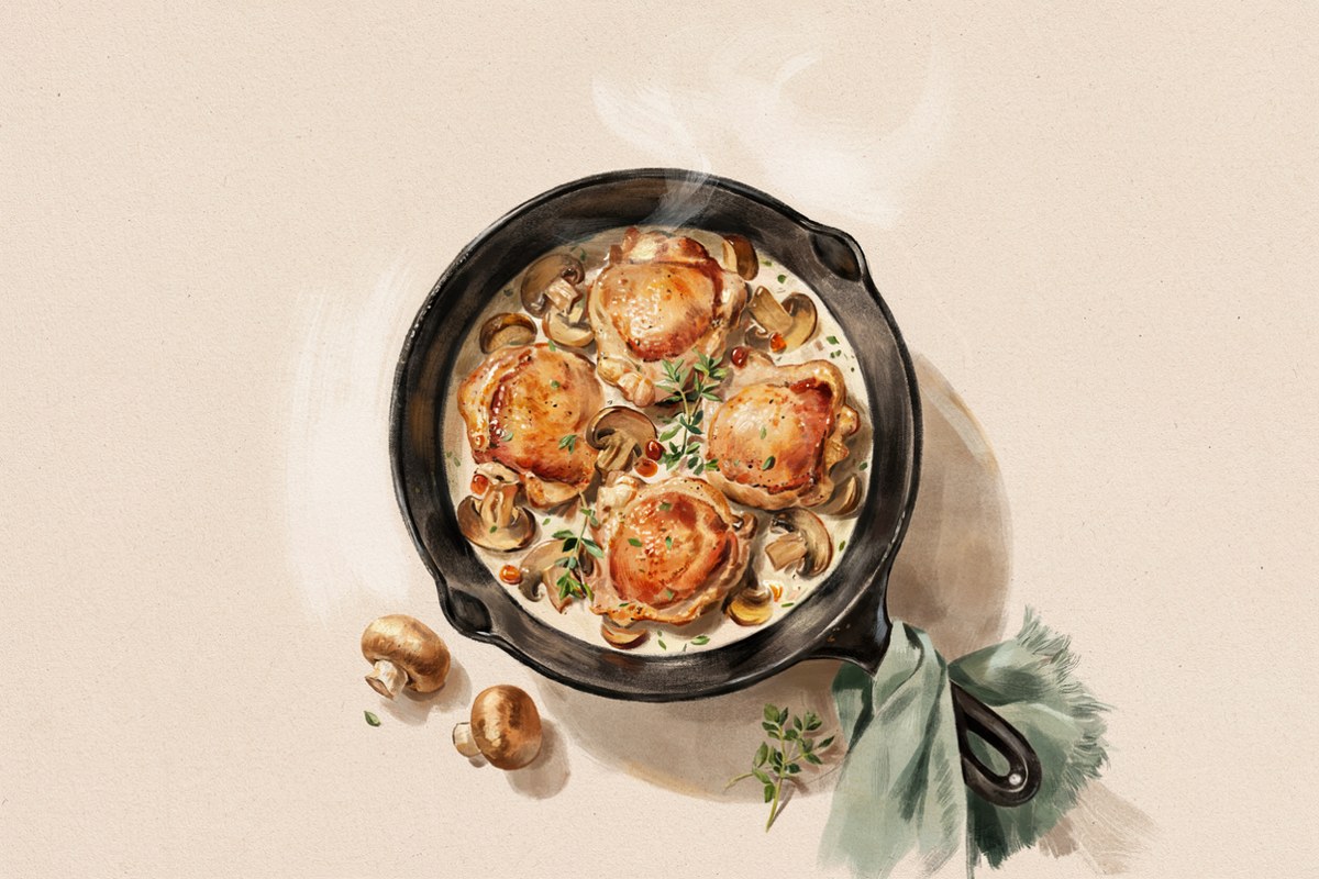 Creamy Mushroom Chicken Thighs