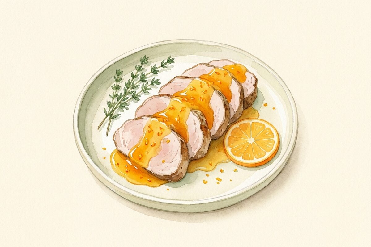 Orange Pan Sauce for Pork